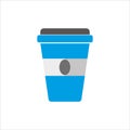 paper cup coffee icon vector illustration Royalty Free Stock Photo